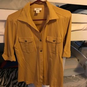 Mustard Yellow Button Down Shirt